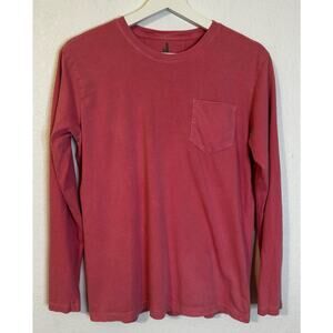 Johnnie-O Boys‎ T-shirt Size 14 Surfer Long Sleeve Coral